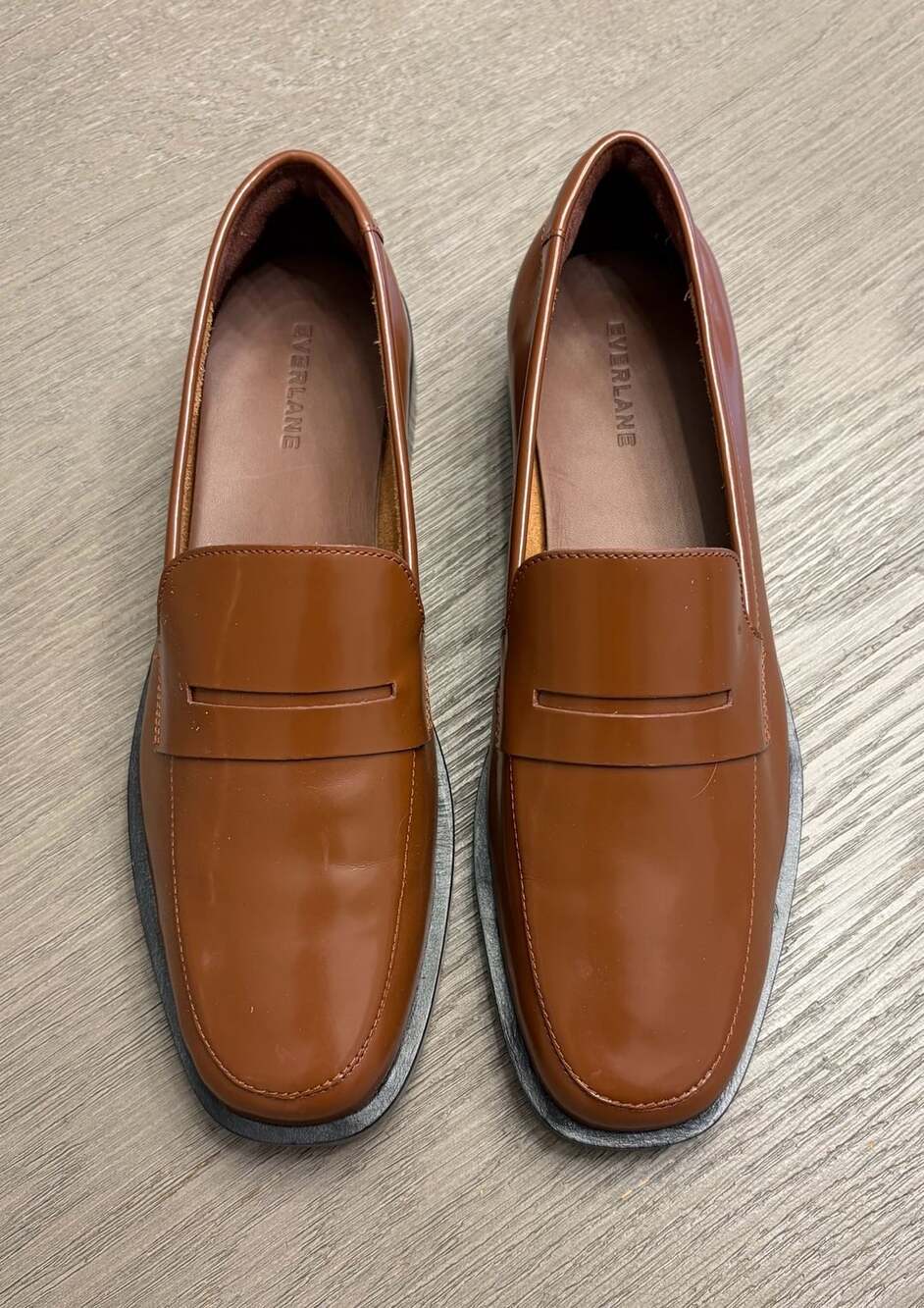 Everlane The Penny Loafer Cognac Brown Leather Size 11